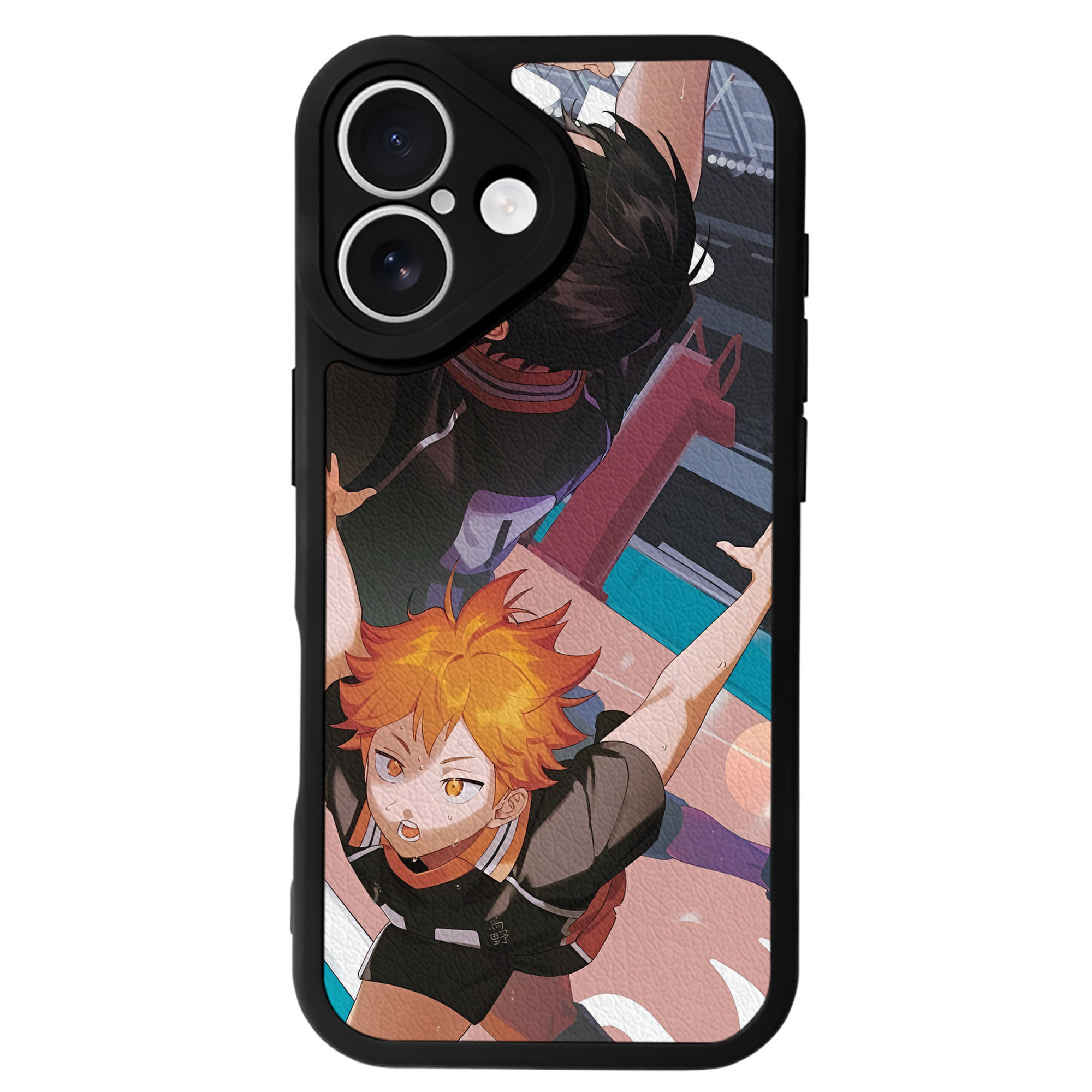 （画像用） ハイキュー!! Haikyu!! 【iPhone 16シリーズ対応】シリコンスマホケース（レザー調） 材質：シリコン
